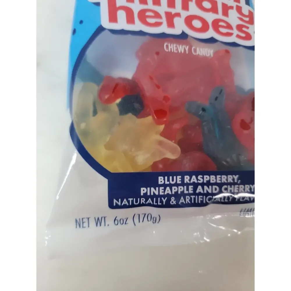 Love's Gummy Military Heroes – Patriotic Fruit Candy, Chewy Gummy Soldiers